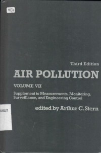 Air pollution volume VII : supplement to measurements, monitoring, surveillance, and engineering control