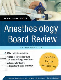 Anesthesiology board review