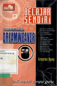 Belajar sendiri Macromedia Dreamweaver 3