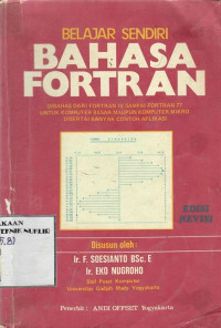 Belajar sendiri bahasa Fortran