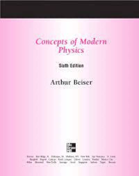 Concepts of modern physics