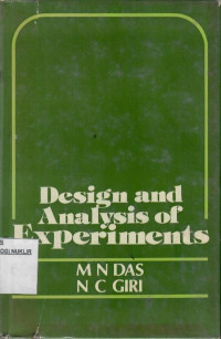 Design and analysis of experiments