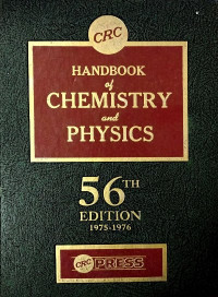 Handbook of chemistry and physics