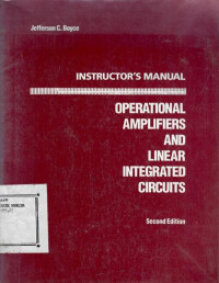 Instructor's manual for operational amplifiers and linear integrated circuits