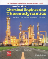 Introduction to chemical engineering thermodynamics