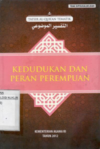 Kedudukan dan peran perempuan