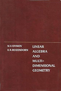 Linear algebra and multidimensional geometry