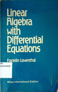 Linear algebra with differential equations