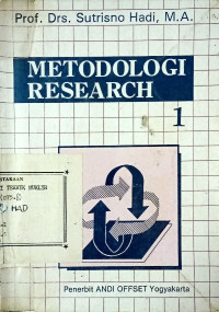 Metodologi research jilid 1