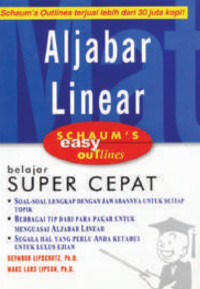 Schaum's easy outlines aljabar linear