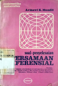 Soal-penyelesaian persamaan diferensial