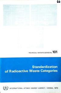 Standardization of radioactive waste categories