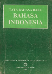 Tata bahasa baku Bahasa Indonesia