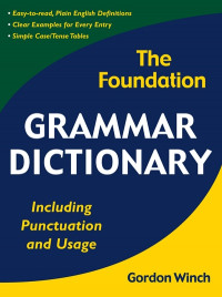 The foundation grammar dictionary