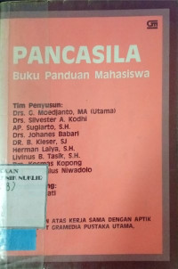 Pancasila : buku panduan mahasiswa